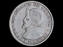 PANAMA 1/10 BALBOA 1961 SILBER