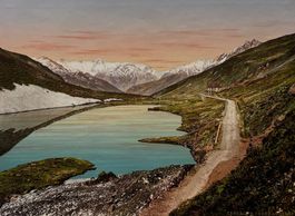 Photochrom P.Z. um 1890 - Oberalpsee, Graubünden, Vintage