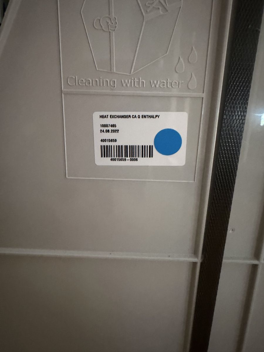 Zehnder Luftreiniger: Wärmetauscher CA Q ENTHALPY gewaschen  – Defekt aus Frauenfeld von u03f 1