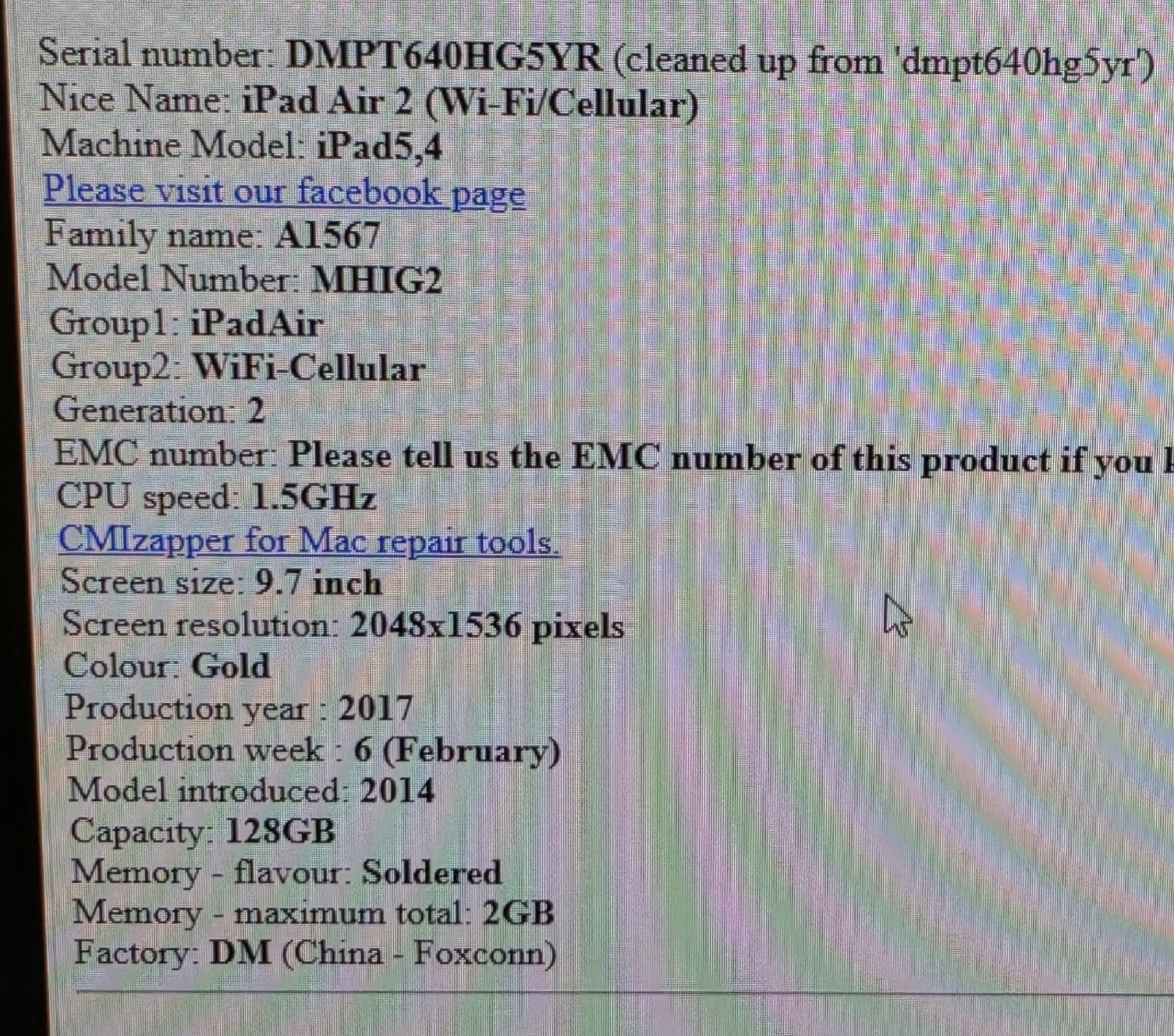 Apple Tablet PC: Apple iPad Air 2 Wifi/Cellular 128GB – Usato da Liestal venduto da Schnaeppli4410 2