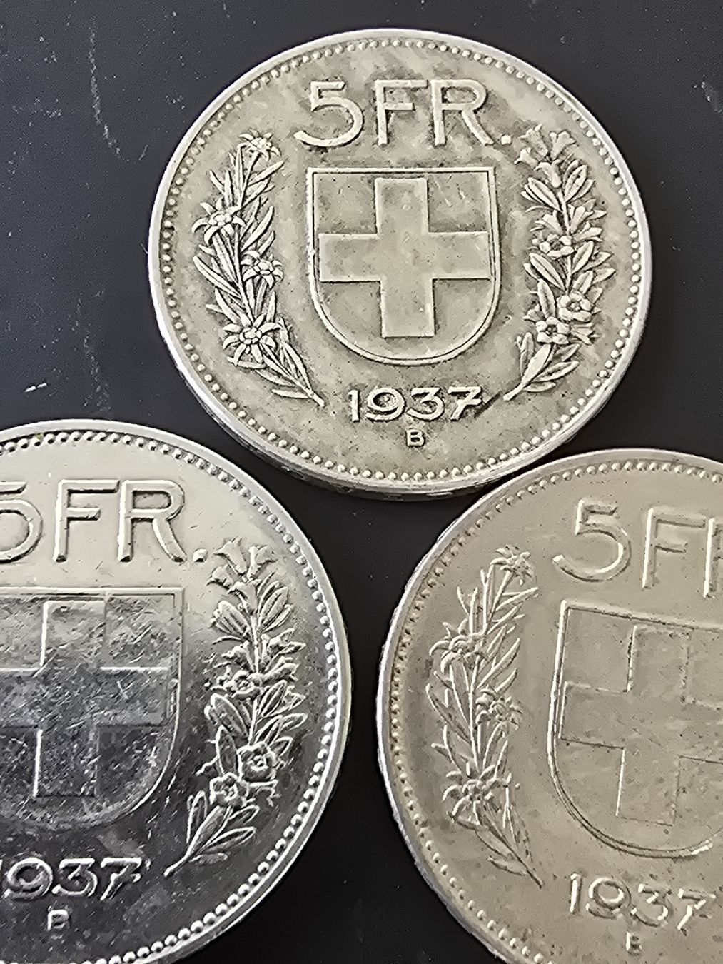 Alle Münzen: LOT 5LIBER 5STK 1937 – Gebraucht aus Pfäffikon SZ von 26.4.14.17.25 1