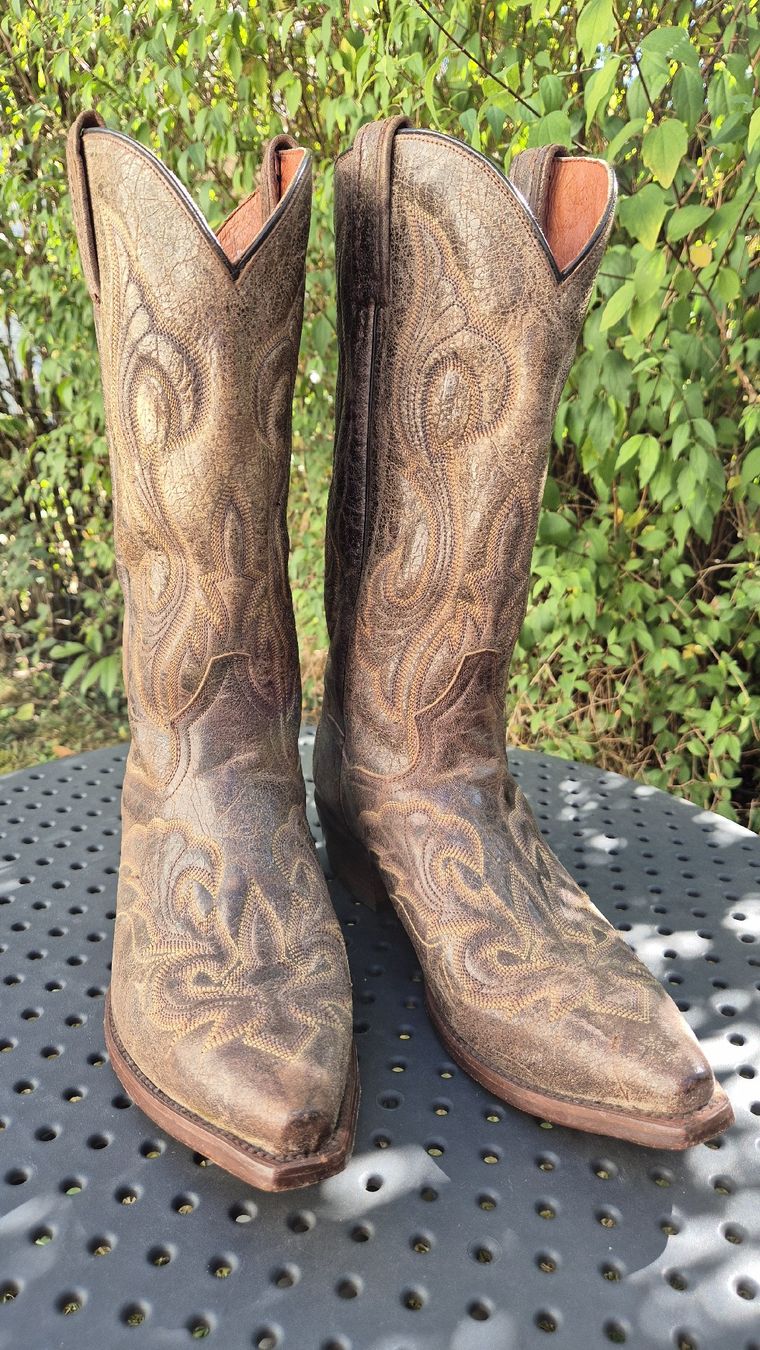 Scarpe da uomo: Dan Post Cowboystiefel, Leder, Grösse 9D – Usato da Wohlen venduto da Purzel612
