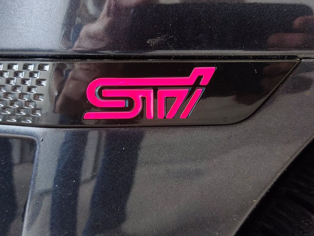 STi fender inlay sticker / Subaru WRX Aufkleber JDM 1