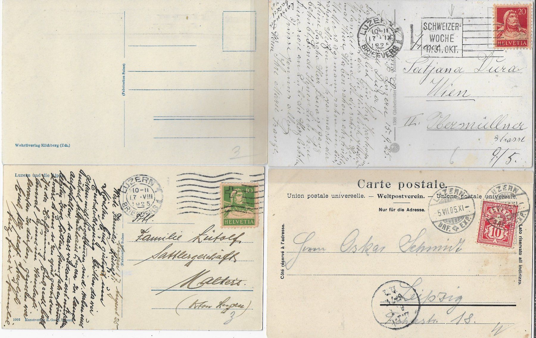 Cartoline postali: 4 AK Luzern – Usato da Ettingen venduto da Kartenplanet 1