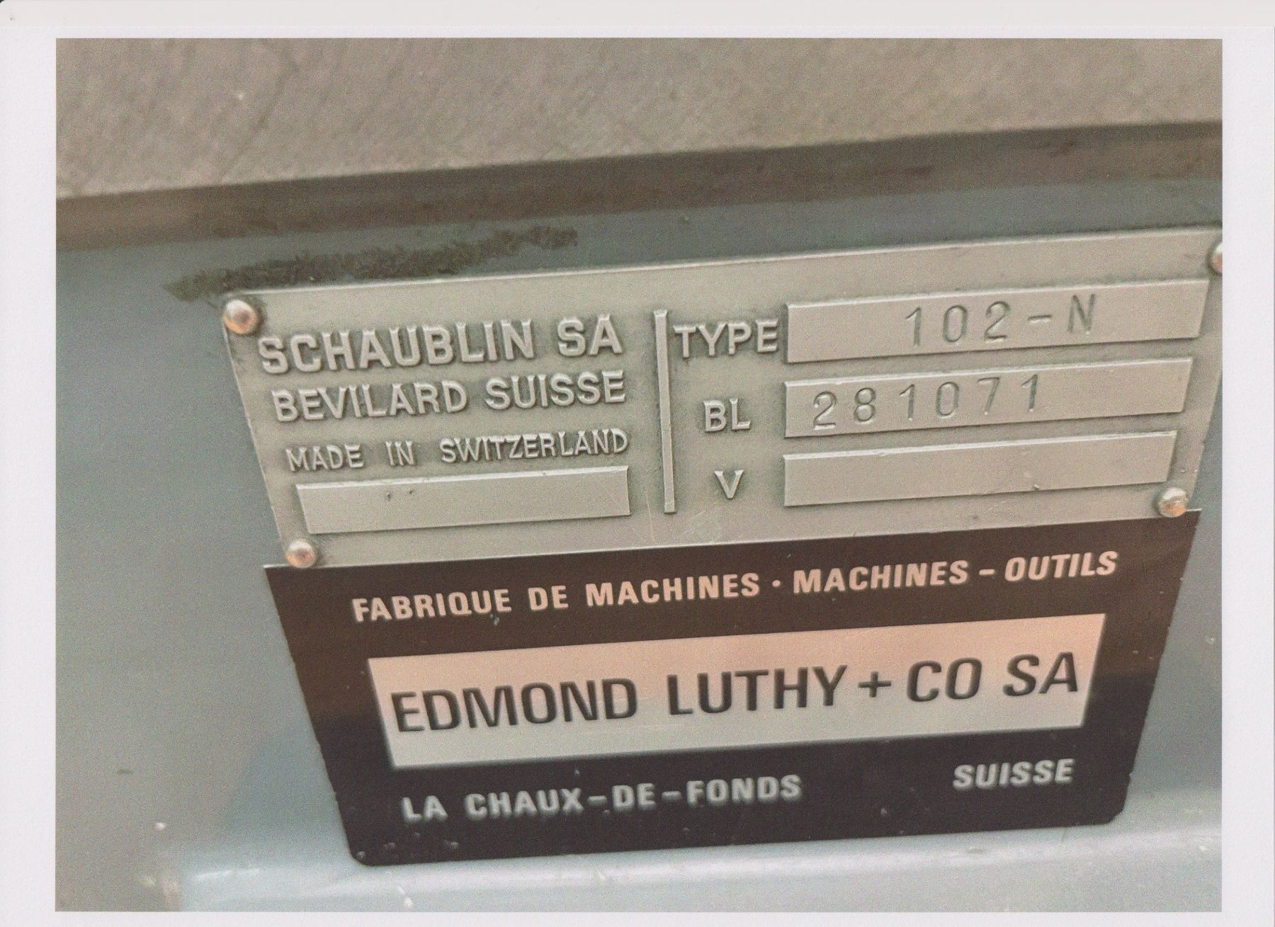 Schaublin Toutes les machines: Drehbank  Schaublin 102 – D'occasion à Erlinsbach par biglen2440 2