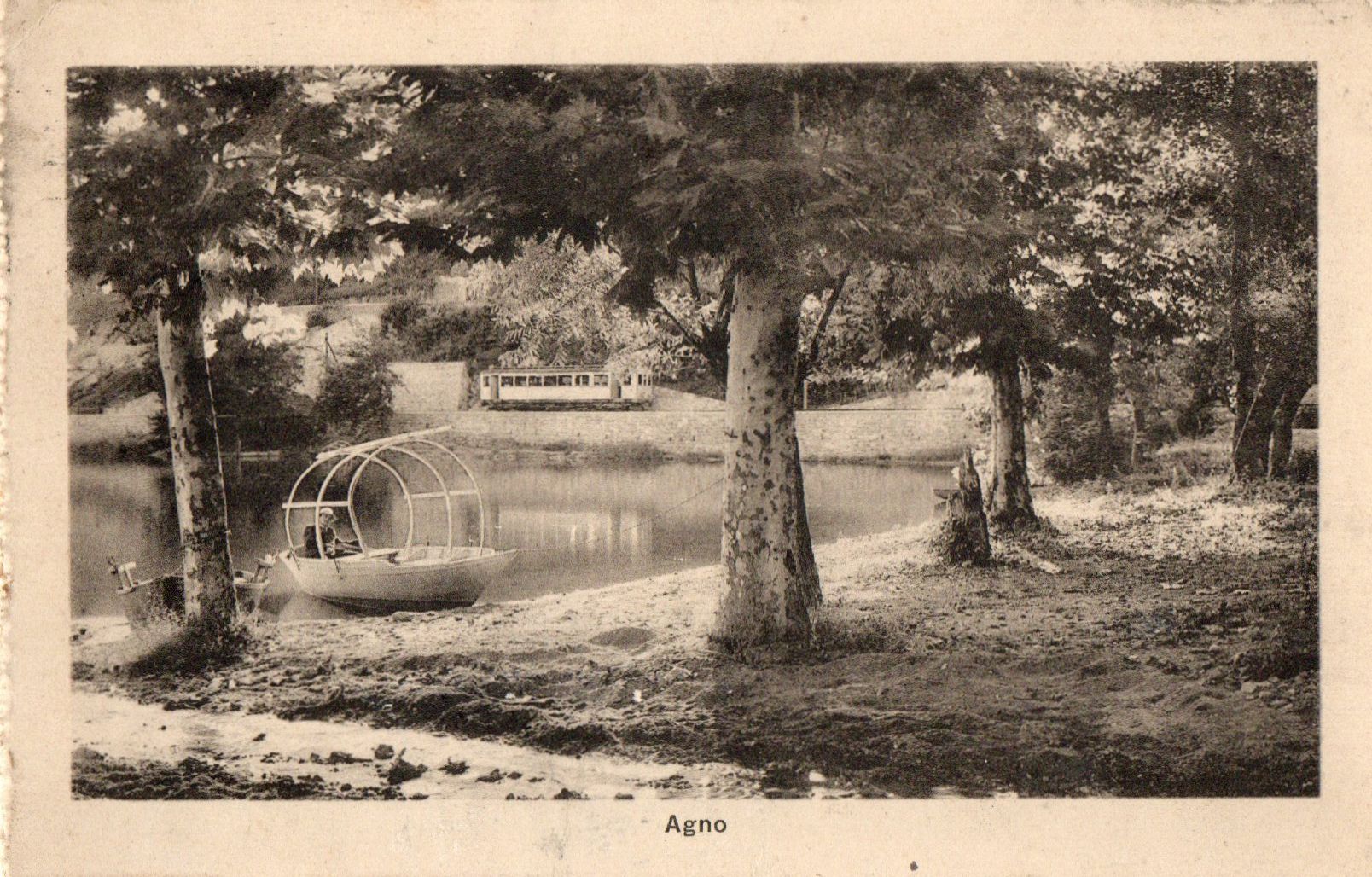 Cartoline postali: Agno – Usato da Melano venduto da pisonsdro