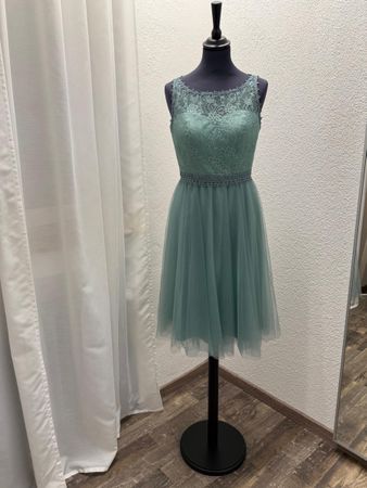 Kleid Tüll Spitze mintgrün Grösse 36 NEU