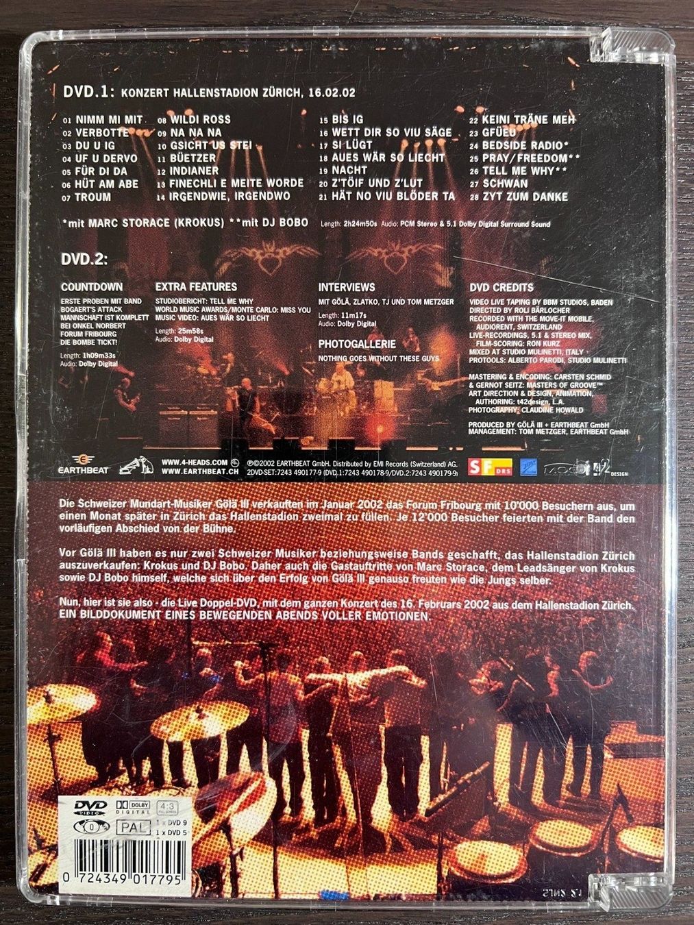 Alle DVDs: Gölä III Extrem - Live im Hallenstadion – Gebraucht aus Zürich von FilmFreunde 1