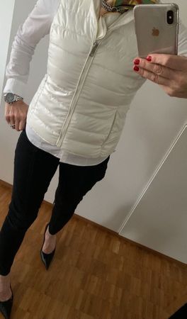 WESTE Steppweste weiss-crem Farbe
