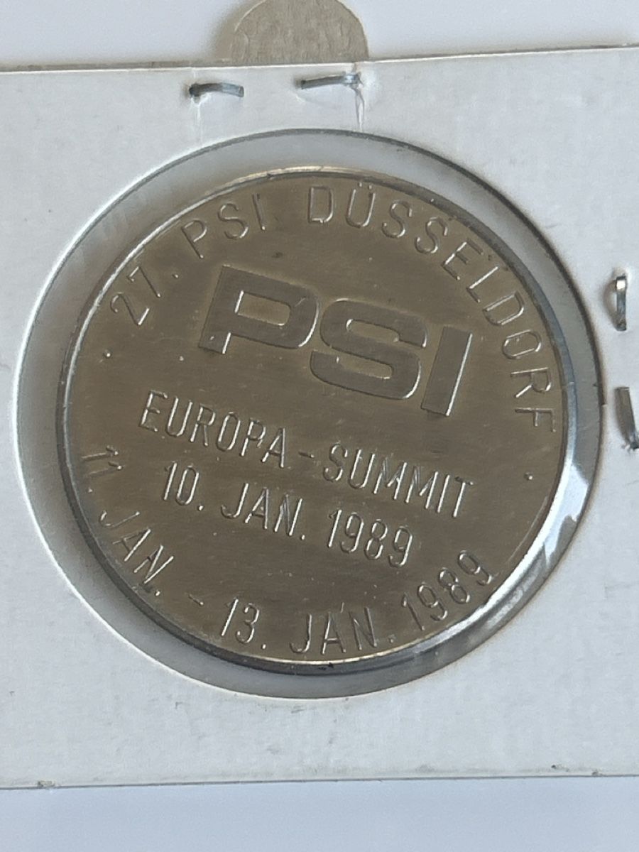 Medaglie: PSI Europa-Summit Düsseldorff 1989 (I2) – Usato da Neuenhof venduto da SchnaeppliAllerlei 2