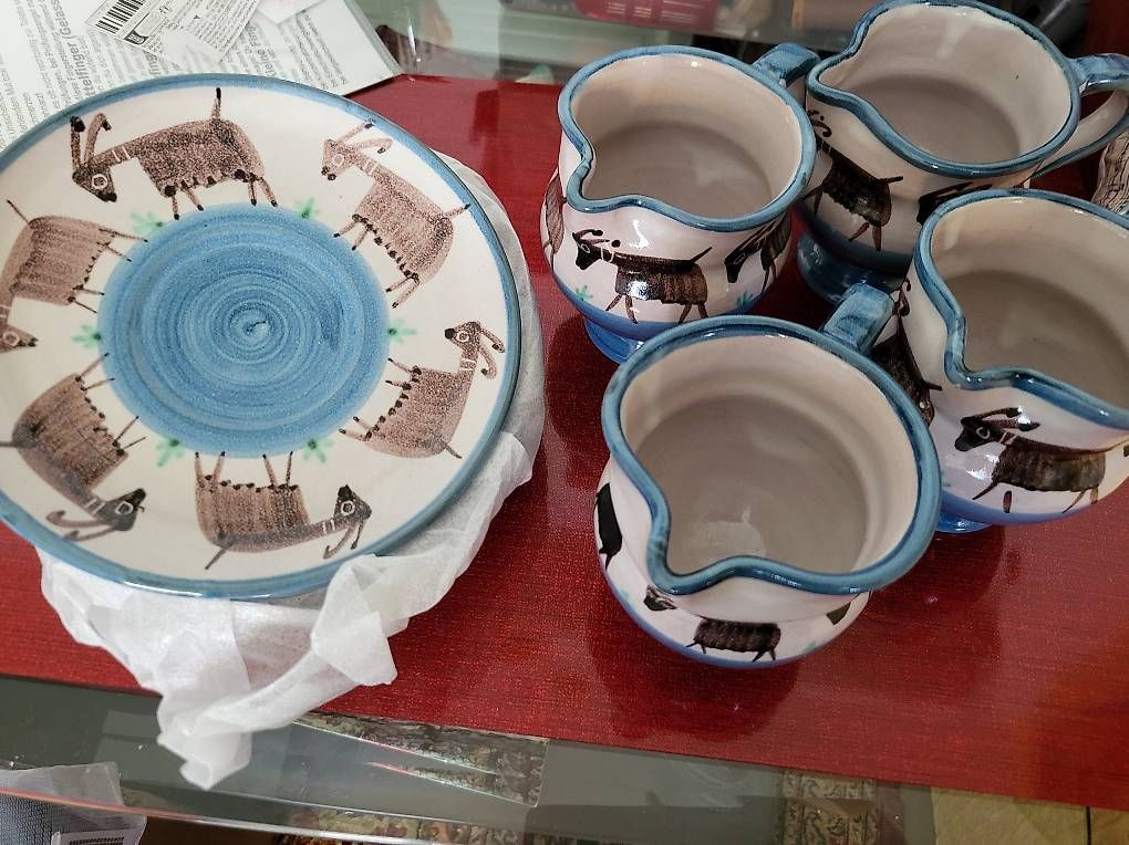 Set di piatti: Wunderschönes Tessiner Keramikset – Usato da Kriens venduto da Aschada 2