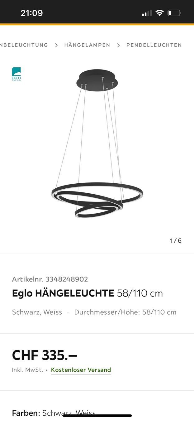 Eglo Lampadari & plafoniere: Deckenlampe Eglo Connect.2 neu – Nuovo e nell'imballaggio originale da Sennhof venduto da Dealmonster 2