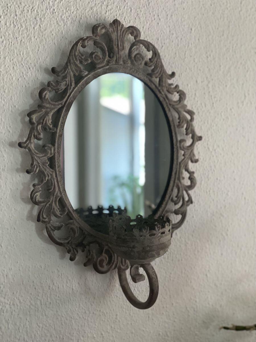 Tutte le decorazioni: Wand Kerzenhalter mit Spiegel  – Usato da Schaffhausen venduto da marakesch41 1