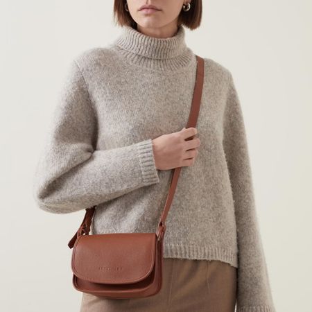 Longchamp Le Foulonne Leather XS Crossbody Bag