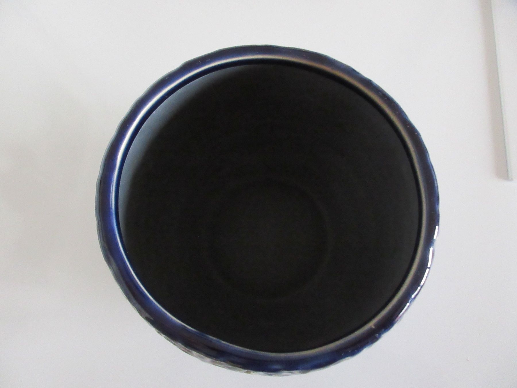 Blumentöpfe: Topf, Übertopf, Blumentopf, blau gemustert, Keramik – Gebraucht aus Egg b. Zürich von  2