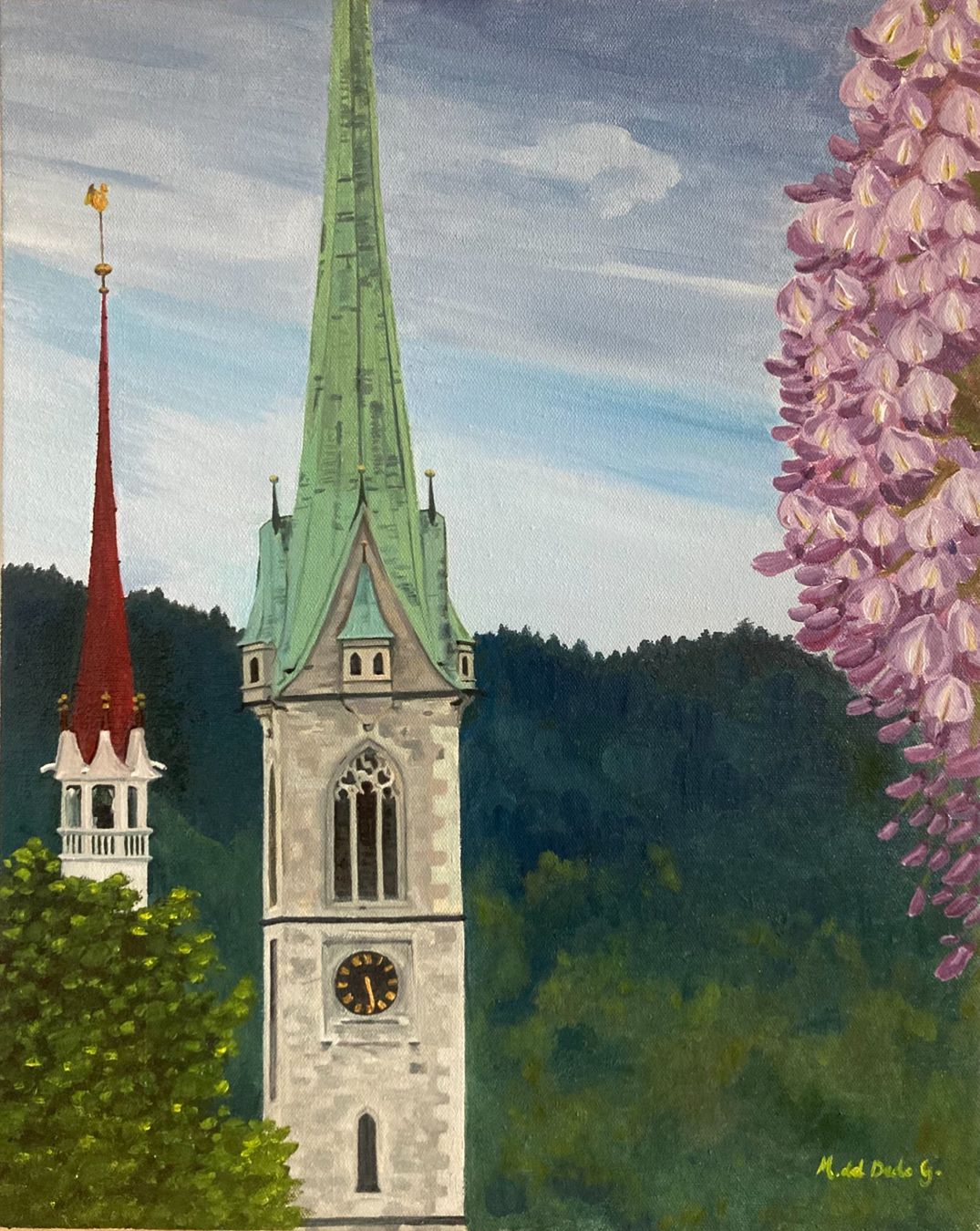 Dipinti: Elegante Türme – Nuovo e nell'imballaggio originale da Zürich venduto da Margacrea