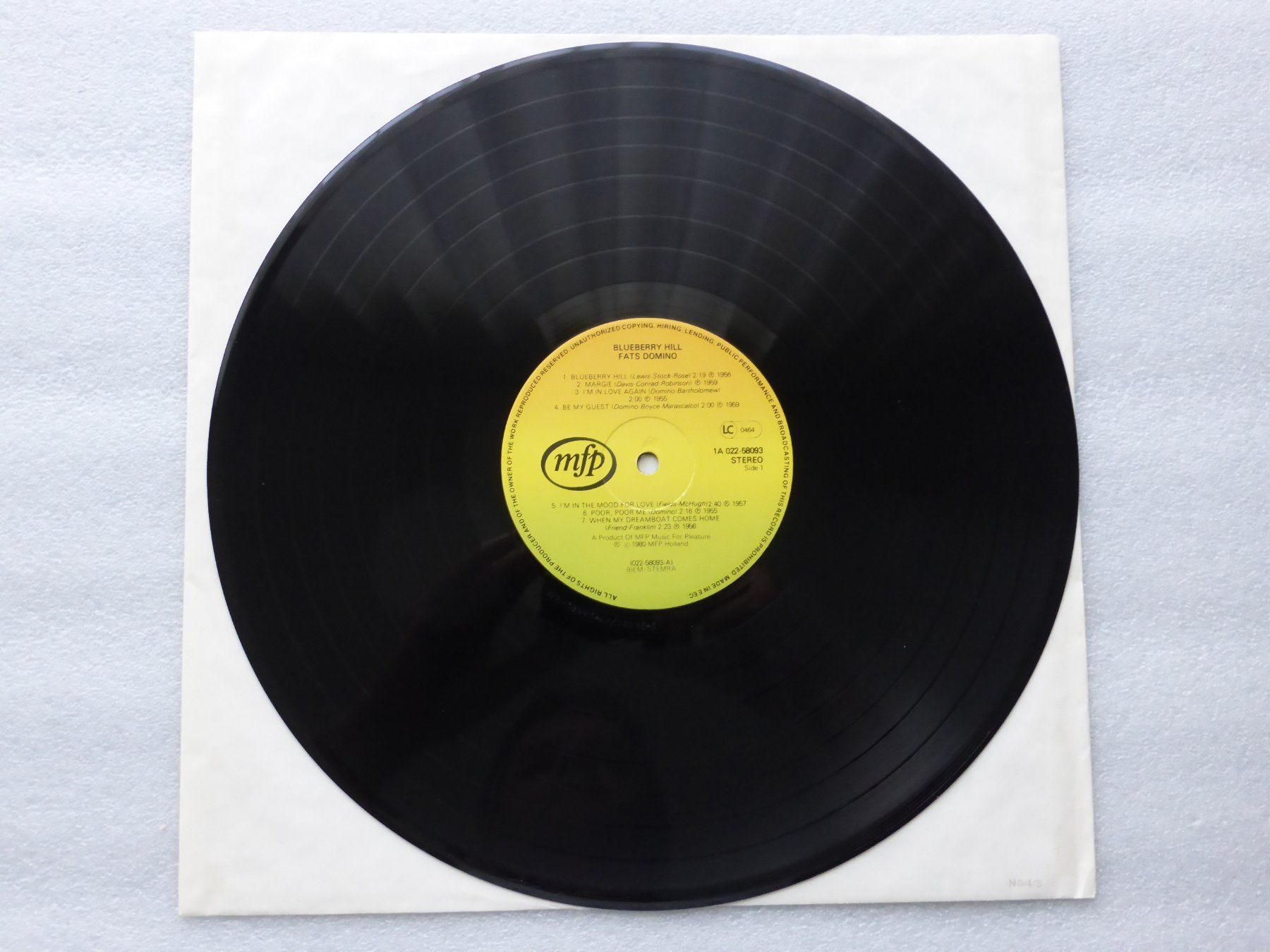 Dischi in vinile: VINYL  LP  FATS DOMINO – Usato da Küssnacht am Rigi venduto da Sunnestrahl 1