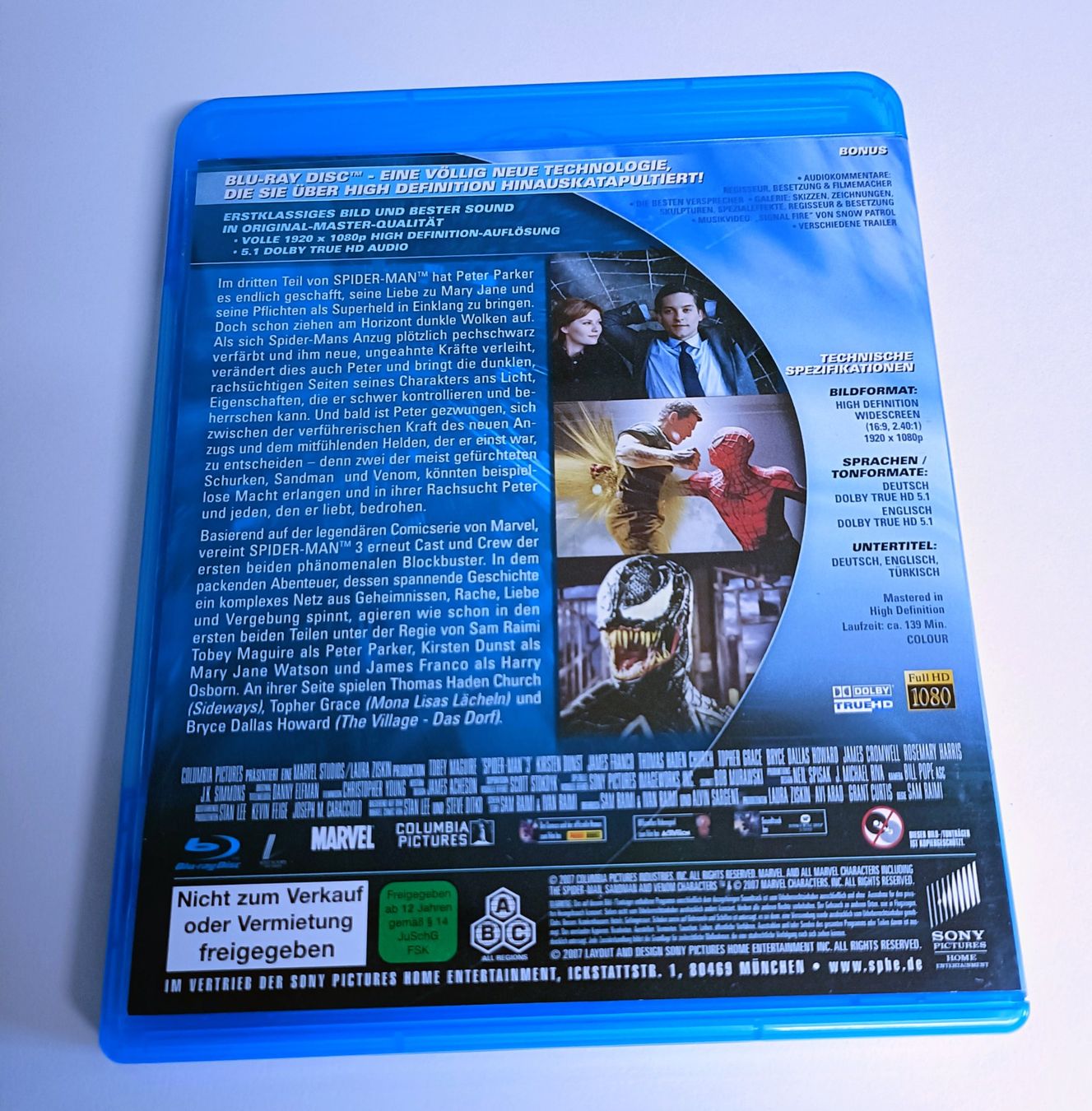 Tutti i DVDs: Spider-Man 3 (2007) – Nuovo (secondo la descrizione) da Köniz venduto da Movieportal007 1