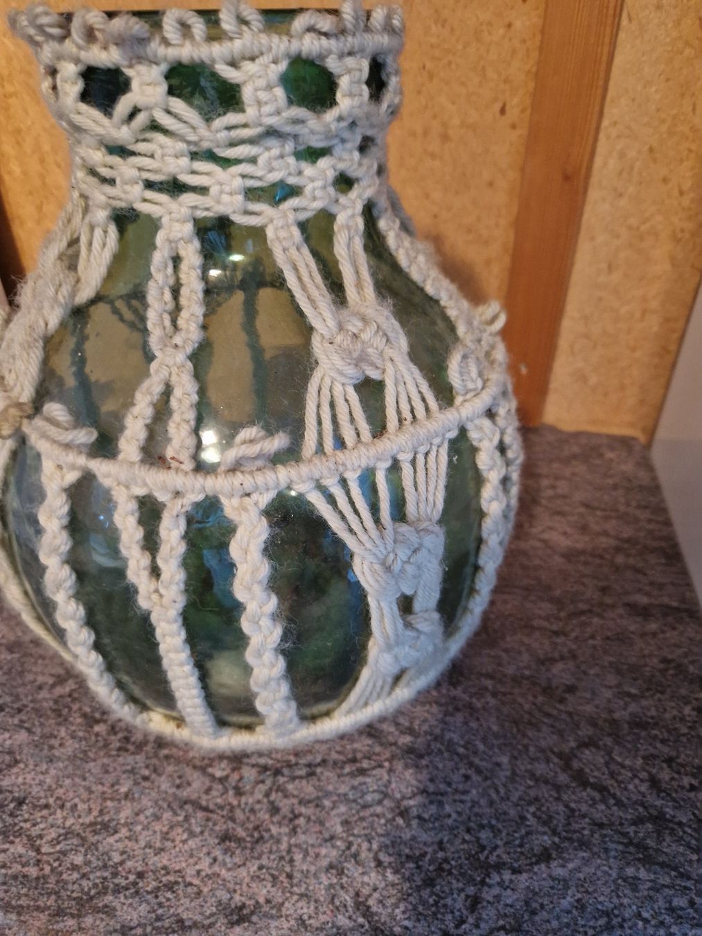 Vasi & Recipienti: Grosse Runde Boden Vase mit Macramé – Usato da Niederbipp venduto da Trude04 1