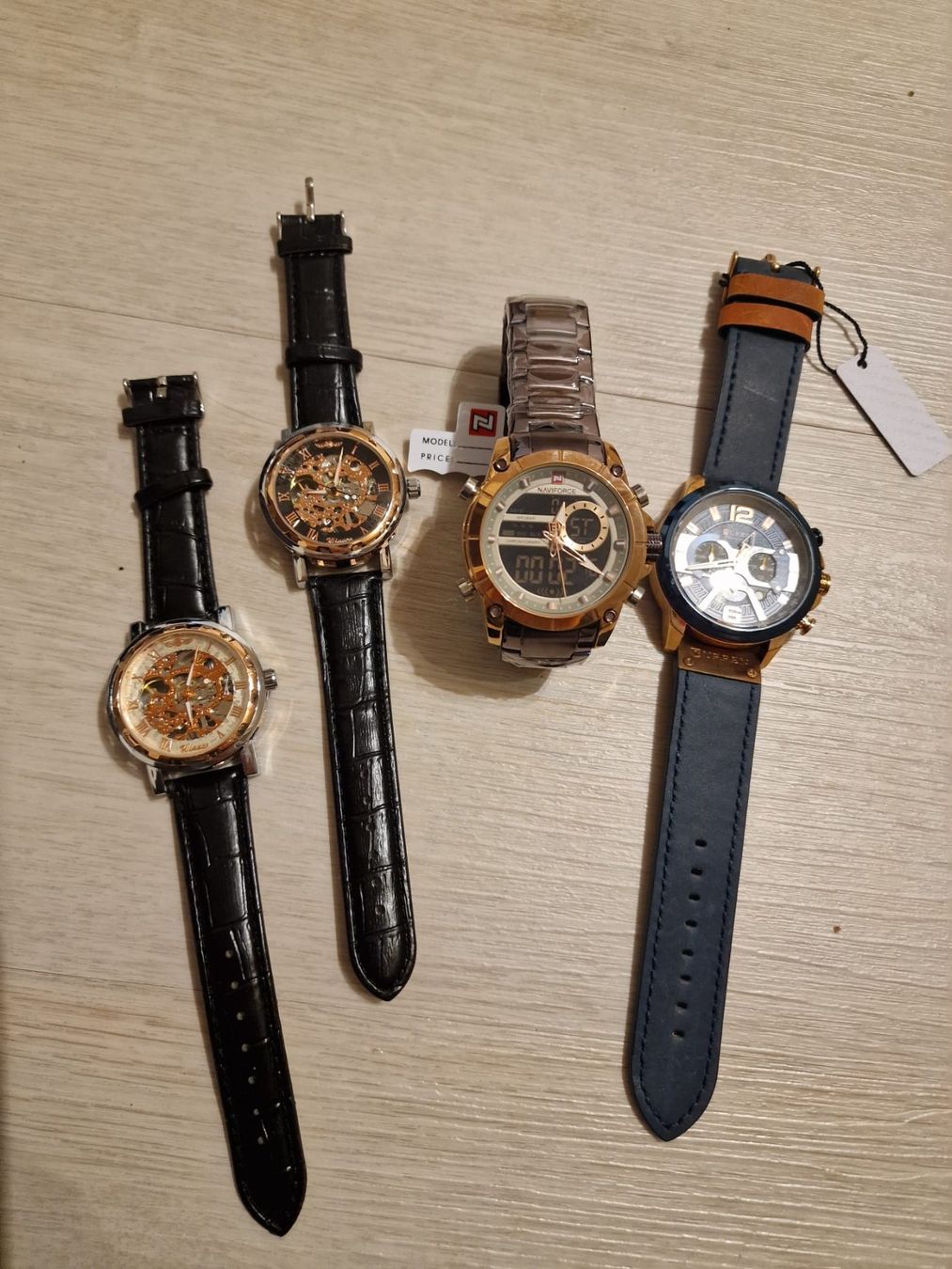 Orologi: NEU! 4 Herren-Uhren – Nuovo e nell'imballaggio originale da Schübelbach venduto da chinchilla84
