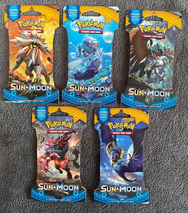 Pokemon Sun & Moon Base Artset Sleeved Sealed (Neu und originalverpackt ...