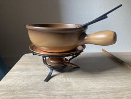 Caquelon à fondue + réchaud