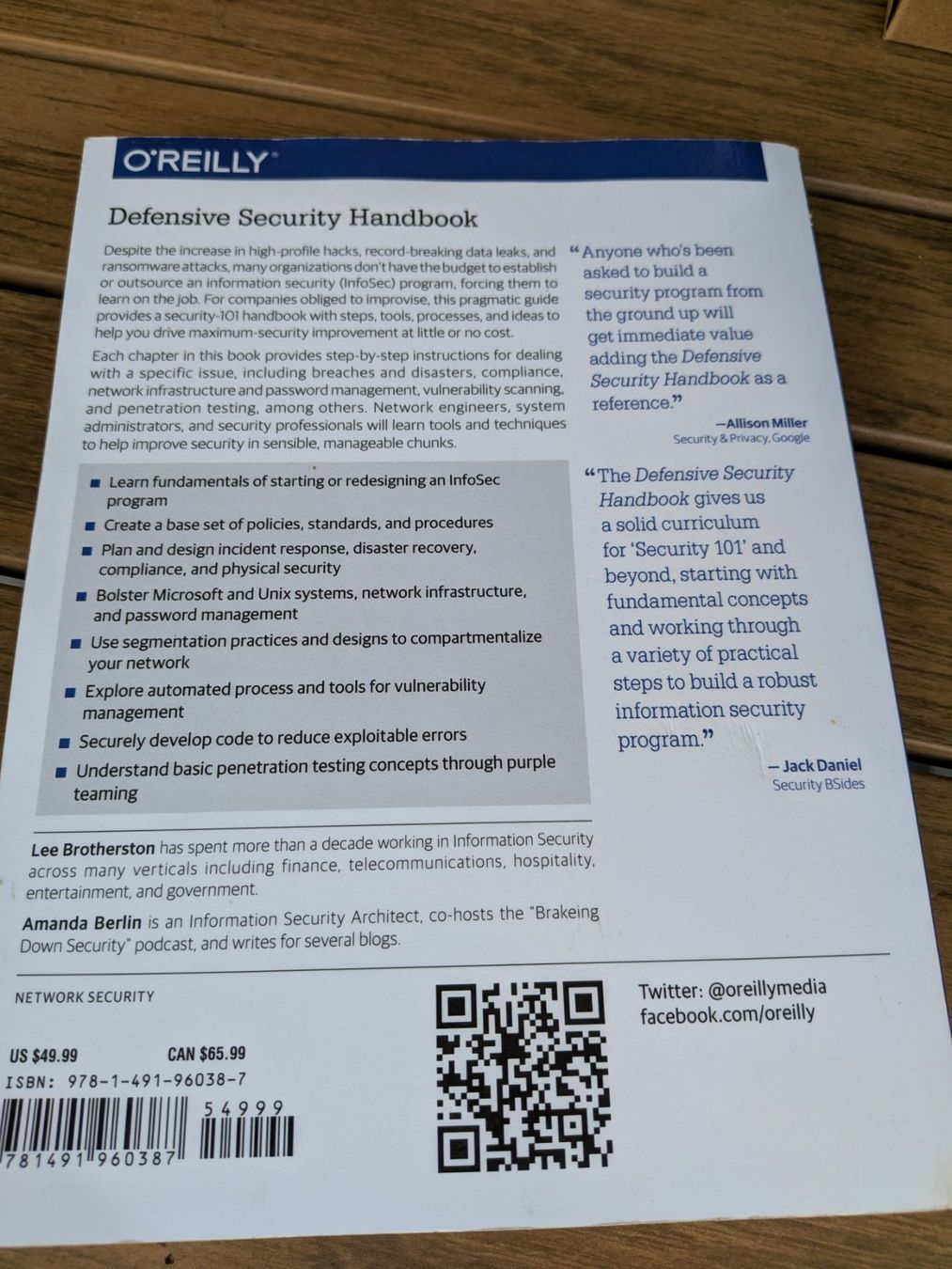 Bücher: Defense Security Handbook – Gebraucht aus Altstätten SG von aal_j768 1