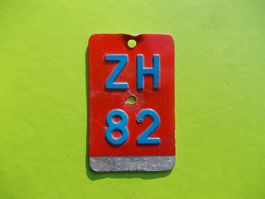 Velonummer / Fahrradnummer ZH 82