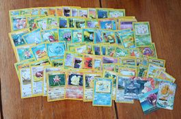 Grand lot de cartes Pokémon édition 1999-2000