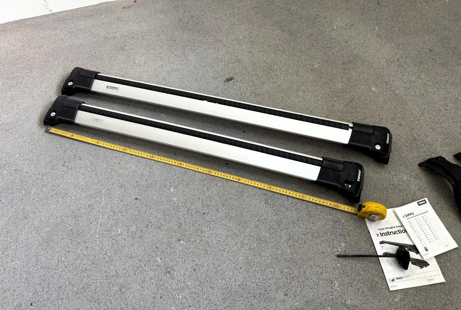 Thule Portapacchi: Dachträger THULE WingBar Edge (105-115cm) offene Dachreling – Usato da Sempach venduto da sta_p662 2