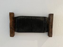 Antike asiatische Druckplatte aus Holz aus Taiwan