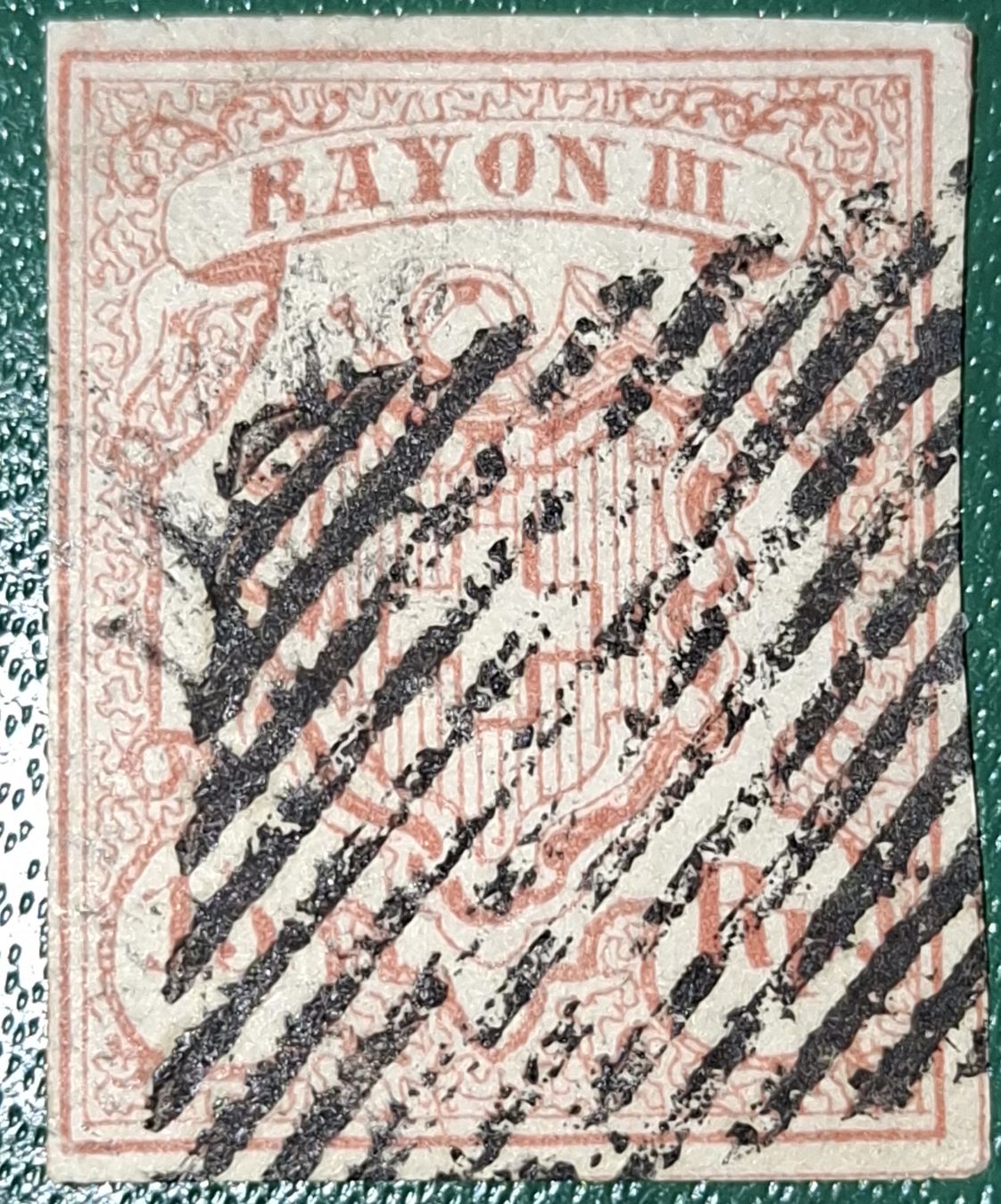 Tutti i francobolli: Rayon Nr. 18 Typ 7 Kat. 1100.- – Usato da Balgach venduto da SIMEON27