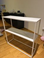 Sideboard shelf white metal frame like new