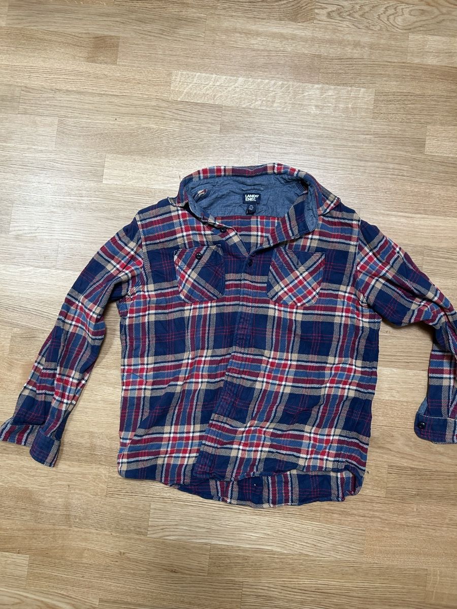 Hemden: Hemd kariert Grösse XL Lands End – Gebraucht aus Luzern von ThrowbackVintage 1