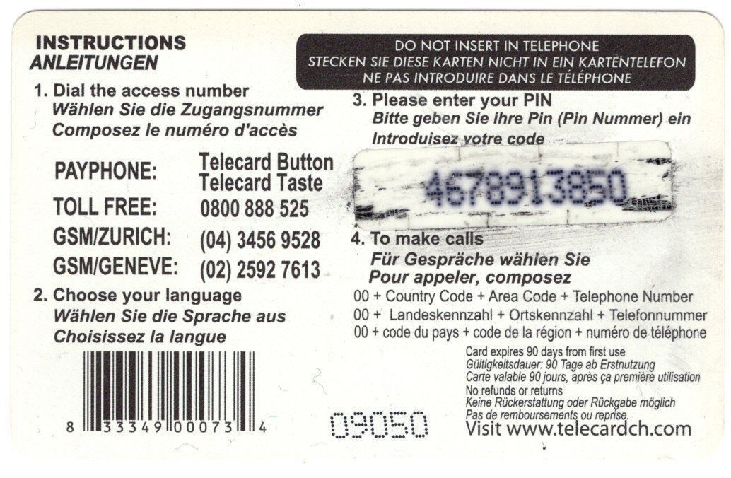 Telefon- & Taxkarten: TELECARD - Prepaid Telefonkarte – Gebraucht aus Eglisau von Chperfins 1