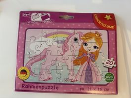 NEU: Puzzle Prinzessin und Einhorn 20 Teile