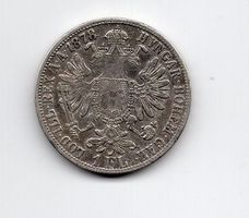 (1679) Austria, 1 Florin, 1878, vz, Silber