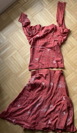Set Rock & Langarmshirt, Gr. 36
