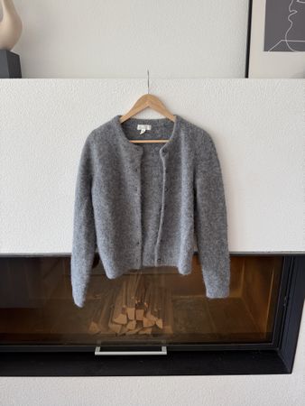 H&M Premium Grey Alpaca Blend Cardigan XS