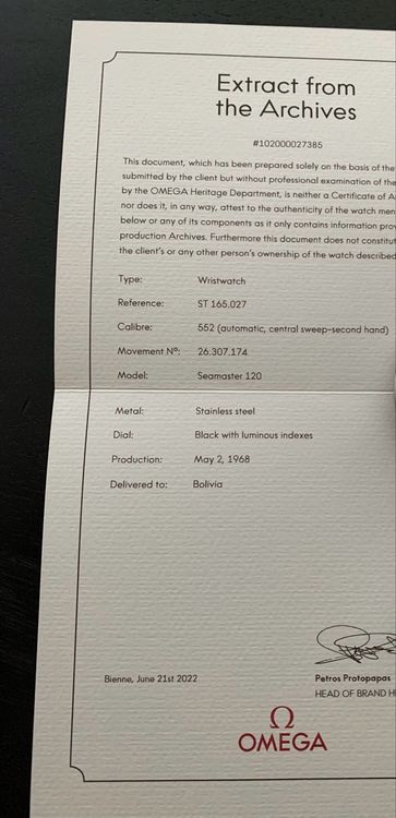 Omega Orologi: Montre vintage Omega 120 automatique – Usato da Morges venduto da fec_tff9 4