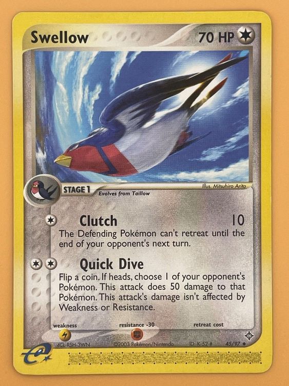 Swellow 45/97 Pokémon EX Dragon ab 1.- | Kaufen auf Ricardo