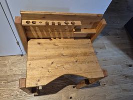 Werkbank aus Holz für Kinder
