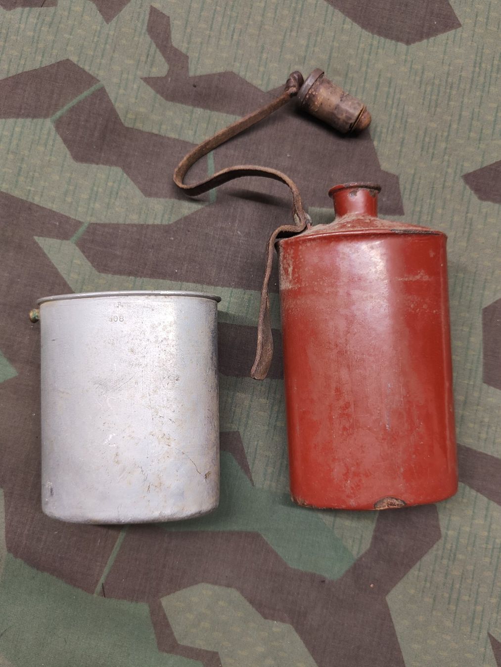Schweizer Armee Uniformi: Feldflasche Ord. 1898 – Usato da Bauma venduto da SwissMilitaria 2