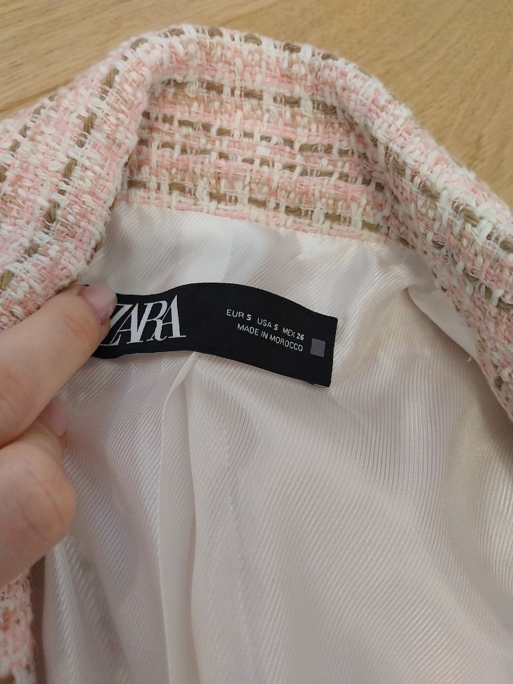 Zara Giacche: rosa Zara Tweed Blazer S – Usato da Oberwil BL venduto da A.Mohler 1