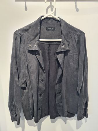 Massimo Dutti Damen Bluse Grau Grösse S guter Zustand