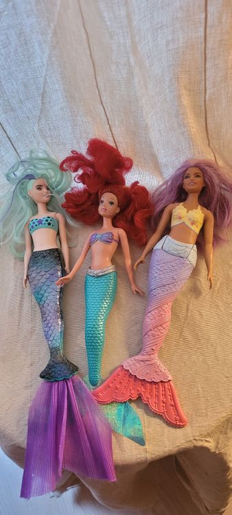 Barbie A Touch of Magic Barbie-Poupées Sirènes avec cheveux et nageoire