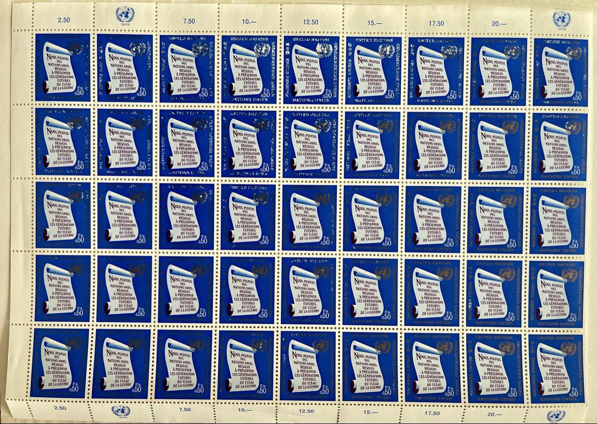 Tous les timbres: Briefmarken bogen UNO postfrisch – Neuf (Voir description) à Bern par TamSham