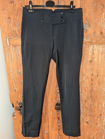 elegante Karen Millen Business-Hose schwarz Gr 40/42