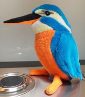 Eisvogel, Vogel des Jahres, ungebrauchtes Stofftier von Gis