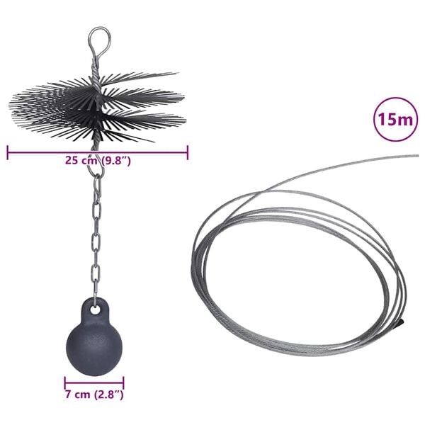 Sonstiges für Haushalt & Wohnen: Brosse ronde pour cheminée Dia. 25 cm – Neu und originalverpackt aus Palézieux von bantouklan1 6